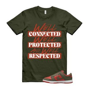 Dunk Mystic Red Cargo Khaki White Low T Shirt Match WELL